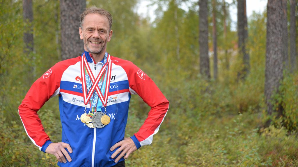 Håkan med medaljer