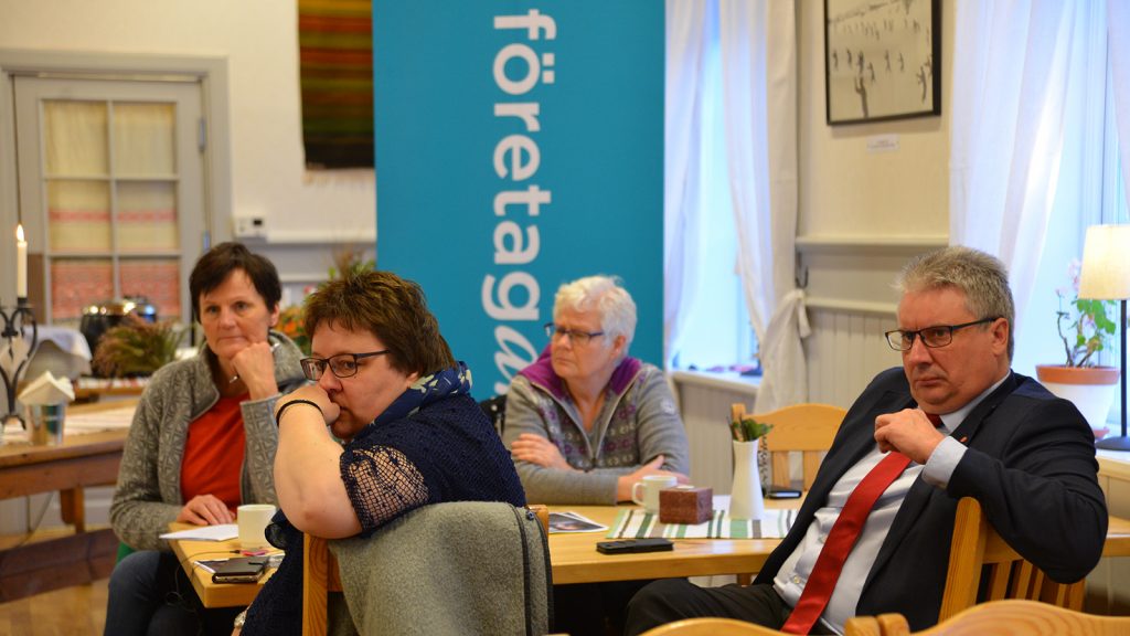 Småföretagare i Sälen diskuterar