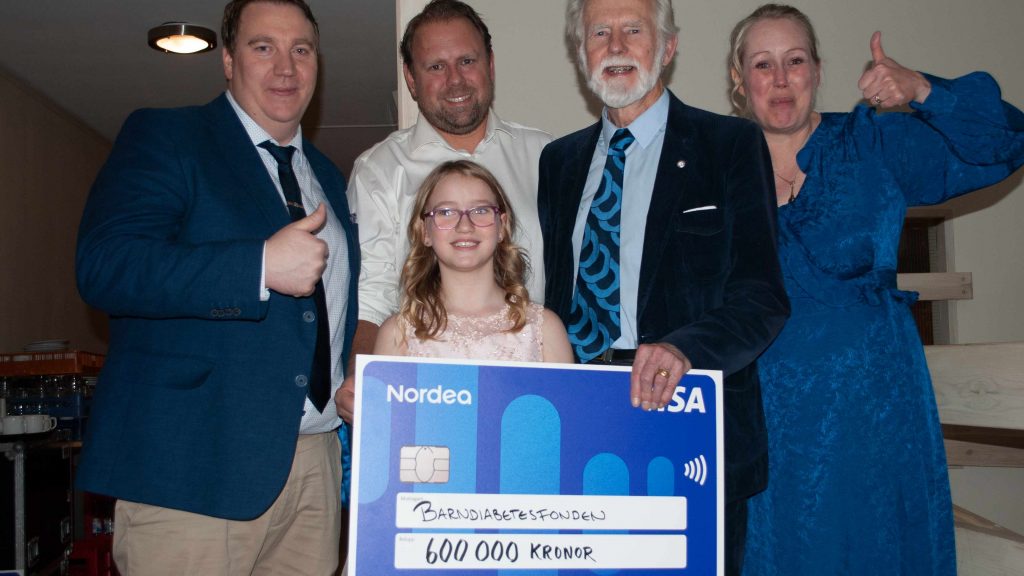600 000 kr till Barndiabetsfonden