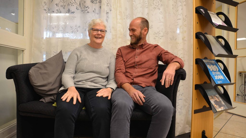 Karin och Christofer har jobbat med Jobbspår