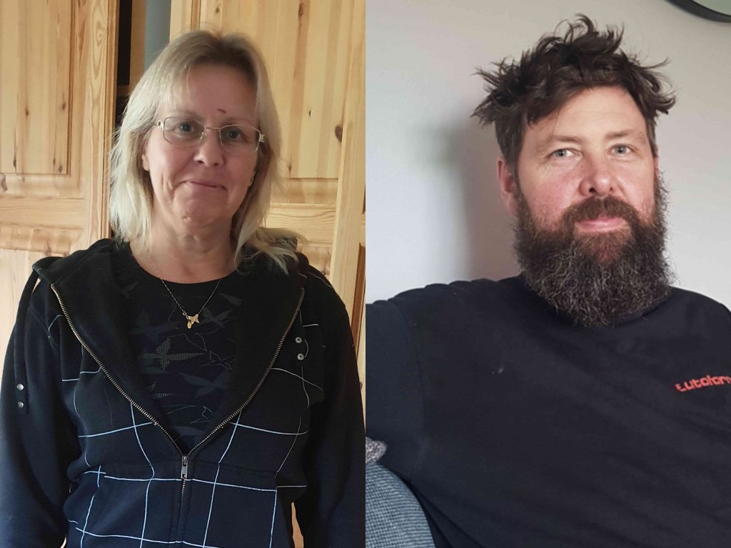 Henke och Susanne före förvandling