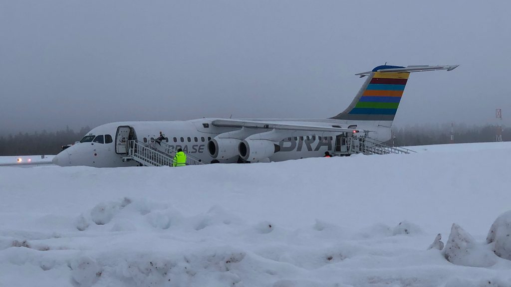 Första flyget till SCR